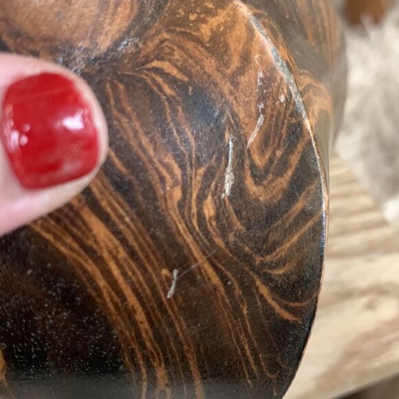 Wooden Vase Made In Thailand - Picture 5 of 17